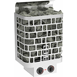 Sähkökiuas SAWO Krios NB, 8kW, 7-13m³, kiinteä ohjaus, ruostumaton teräs