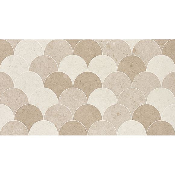 Seinälaatta Laattapiste LPC Kairo Viuhka matta tasapintainen hiekka 44.7x24.7cm