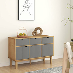 Senkki 1 Otta 114x43x73,5 cm mänty ruskea/ harmaa