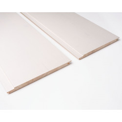 Sisustuspaneeli Siparila Aava, 15x220x2050mm, mänty, liimapuu, lakattu, kuultava valkoinen, Hanki