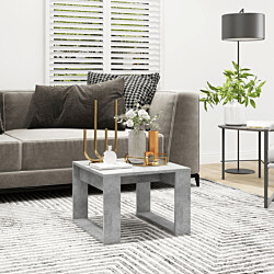 Sivupöytä 50x50x35 cm lastulevy betoninharmaa