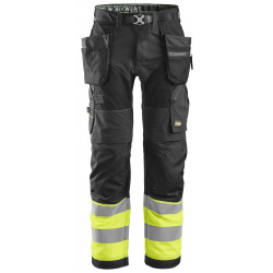 Huomiotyöhousut Snickers FlexiWork 6931 lk 1, musta, 116