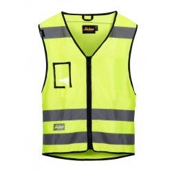 Huomioliivi Snickers Multipockets 9153 lk 2, keltainen, L/XL