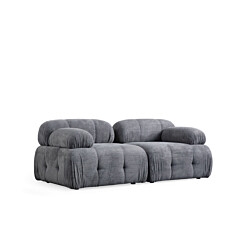 Sohva Linento Furniture Petite, harmaa, 2-istuttava