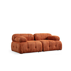 Sohva Linento Furniture Petite, oranssi, 2-istuttava