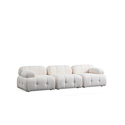 Sohva Linento Furniture Petite, valkoinen, 3-istuttava