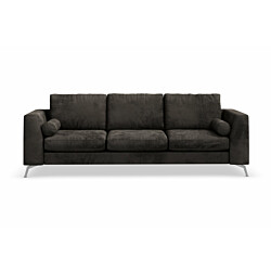 Sohva Scandinavian Choice Ocean Lyx 4-istuttava tummanharmaa/sametti/kromi jalat
