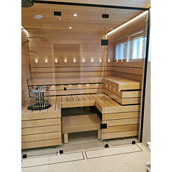 Saunapaneeli Sun Sauna, 15x120x1800mm, STS4, tervaleppä
