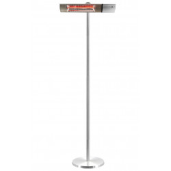 Terassilämmitin Hortus, lattiamalli, 500/1000/1500W, RGT, kaukosäädin, hopea