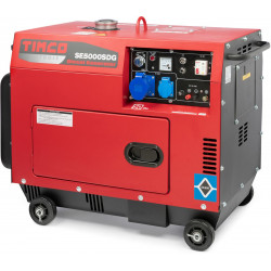 Diesel-generaattori Timco SE5000SDG Silent, 2x230V, 1x12V
