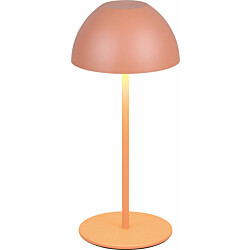LED-ulkopöytävalaisin Trio Ortiz, aprikoosi, ladattava