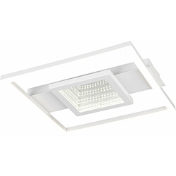 LED-katto-/seinävalaisin Trio Wheeler, neliö, mattavalkoinen 4000K