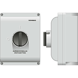 Turvakytkin Norwesco ESWP2 440 AC, aurinkovoimalan erotuskytkin, edestä väännettävä, 4x40A, 500V, 15kW, IP65