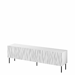 TV-taso 190 JUNGLE, valkoinen/musta (9635)