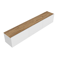 TV-taso Linento Furniture West, valkoinen/atlassetri