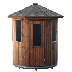 Tynnyrisauna SpaDealers pystymalli Ø180cm lämpöpuu