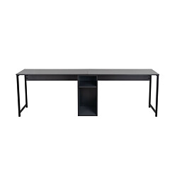 Työpöytä Linento Furniture Twin, antrasiitti/musta