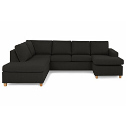 U-Sohva Scandinavian Choice Crazy Large Divaani 4-istuttava oikea antrasiitti/tammijalat kulmikas