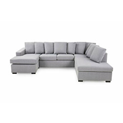U-Sohva Scandinavian Choice Crazy Large Divaani oikea heittotyynyillä 4-istuttava vaaleanharmaa