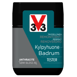 Remontointimaali kylpyhuone V33, puolikiiltävä, tester, 75ml, anthracite