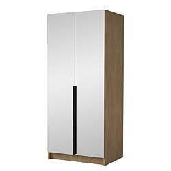 Vaatekaappi BONO III, beige/musta (0239)