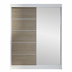 Vaatekaappi CAMINO III, valkoinen/beige (2848)
