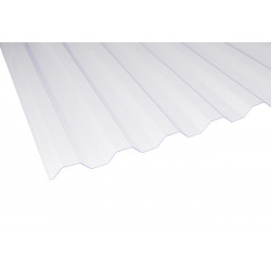 Valokate Keraplast PVC Trapetsi 1 mm, vedenkirkas 1040 x 3000 mm