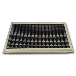 Kura-allas Kuris, 500x800mm, Apollo-kumialumiinimatolla, musta