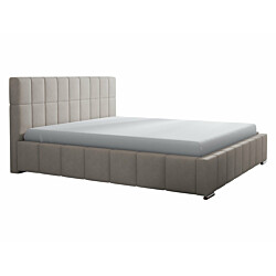 Verhoiltu sänky LEO 140x200 säilytystilalla, beige (9764)