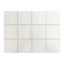 Lattialaatta Bien Tundra Dot, matta, valkoinen, 10x10cm
