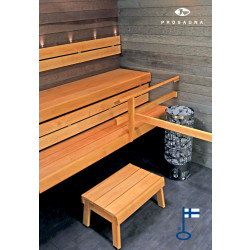 Laudepaketti Prosauna Pro-laude 210, leveys max. 2100mm, syvyys 530/410mm, leppä