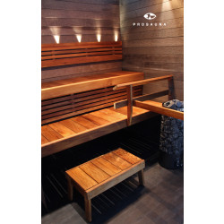Laudepaketti Prosauna Basic 240, leveys max 2400mm, lämpöhaapa, 53/53