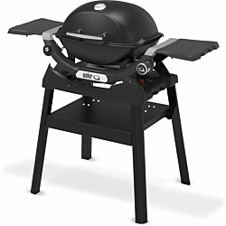 Kaasugrilli Weber Q1200N, 1 poltin, jalustalla, musta