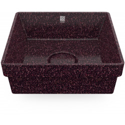Pesuallas Woodio Cube40 Berry, 400x400mm, upotettava, punainen