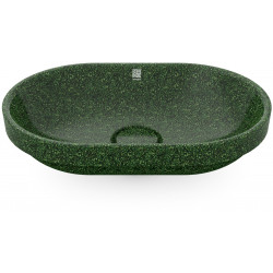 Pesuallas Woodio Soft60 Moss, 600x400mm, upotettava, vihreä