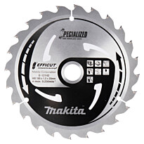 Pyörösahanterä Makita EffiCut E-12142, 165x1.5/20mm, 15°, 24T