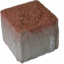 Pihakivi Rudus Artik-noppa, 92x92x80mm, profiloitu, hienopesty, punainen