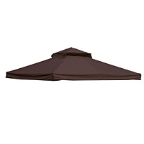 Paviljongin katto Home4you Legend, 2,91x3,91 m, tummanruskea, Verkkokaupan poistotuote