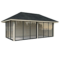 Kesähuone Palmako Bianca Set 202, sis.liukuovet 16,6 m²