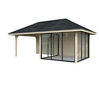 Kesähuone Palmako Bianca Set 206, sis.liukuovet 16,6 m²