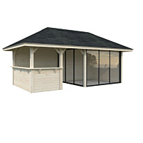 Kesähuone Palmako Bianca Set 207, sis.liukuovet 16,6 m²