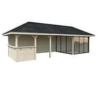 Kesähuone Palmako Bianca Set 215, sis.liukuovet 24,9 m²