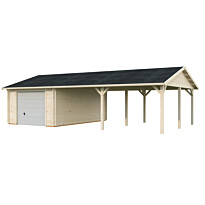 Autotalli Palmako Roger, nosto-ovella, 19,0+33,2 m2