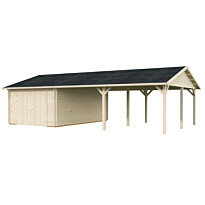 Autotalli Palmako Roger, puuovilla, 19,0+33,2 m2