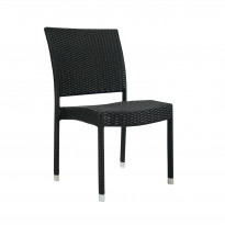 Tuoli Home4you Wicker-3, musta