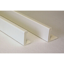 Peitelistat Panelia Woods märkätilakarmiin, 12x42/2200mm, ylä-ja alapää lovettu, valkoinen pvc, eri kokoja