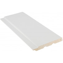 Sisustuspaneeli CENT STP, 15x120x2380mm, mänty, harjattu valkoinen, päätypontattu