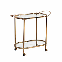 Tarjoiluvaunu Home4You Genua 88x39x76cm kulta