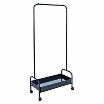 Vaateteline Home4You Fraser 74x35x168cm, musta