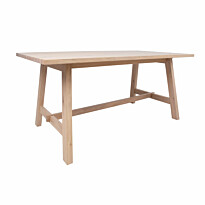 Jatkettava ruokapöytä Home4You Bergen 180x95cm vaalea tammi